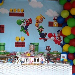 Super mario bros backdrop